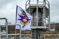 New battle flag flying